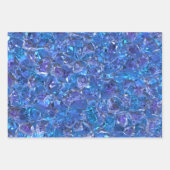 Crystal Blue und Lila Geschenkpapier Set (Vorderseite)