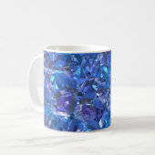 Crystal Blue und Lila Kaffeetasse (Vorderseite Links)