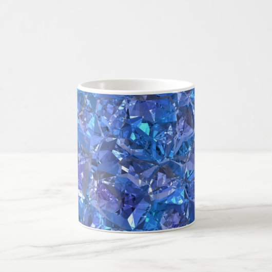 Crystal Blue und Lila Kaffeetasse (Mittel)