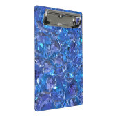 Crystal Blue und Lila Mini Klemmbrett (Schrägansicht)