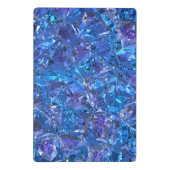 Crystal Blue und Lila Mini Klemmbrett (Rückseite)