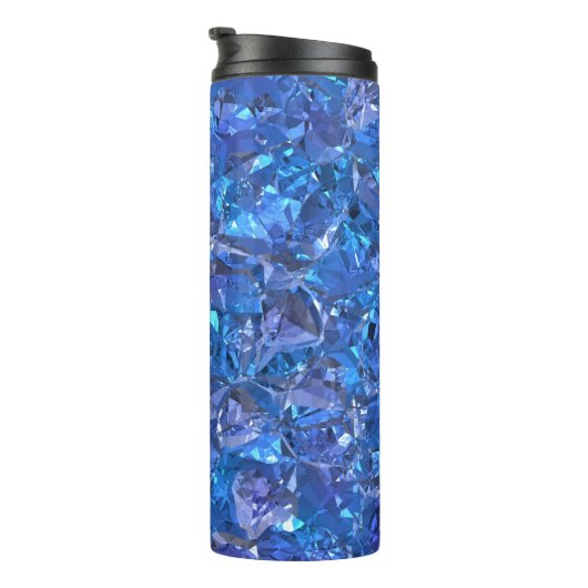 Crystal Blue und Lila Thermosbecher (Nach rechts gedreht)