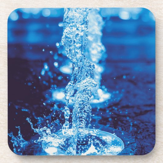 Crystal Blue Water Effect Getränkeuntersetzer (Vorderseite)