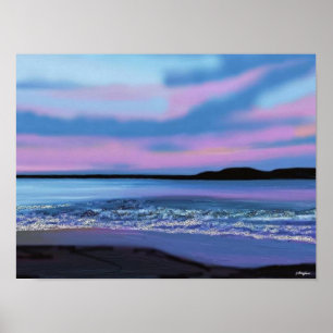 Crystal Blue Water Print Poster