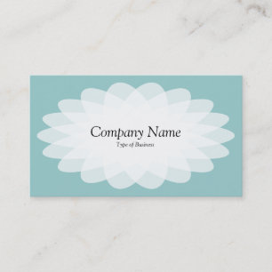 Crystal Blume - Light Blue Green Visitenkarte