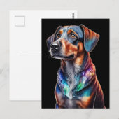 Crystal Brown Dog Postkarte (Vorne/Hinten)