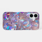 Crystal Bubble Sparkle iPhone 16 Hülle (Rückseite (Horizontal))