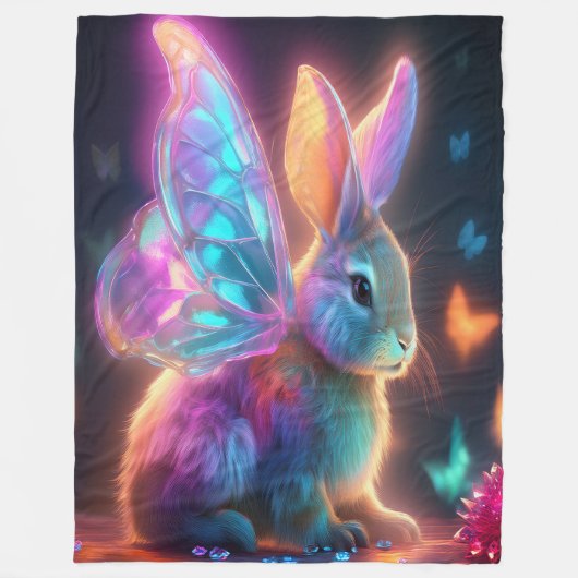 Crystal Bunny Fleecedecke (Vorderseite)