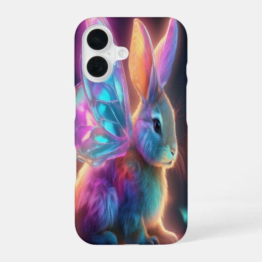 Crystal Bunny iPhone 16 Hülle (Rückseite)