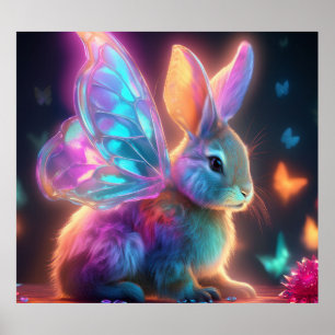 Crystal Bunny Poster