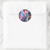 Crystal Bunny Runder Aufkleber (Tasche)