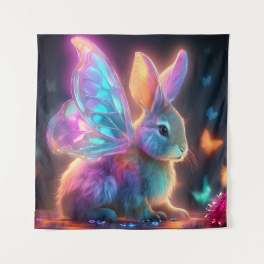 Crystal Bunny Wandteppich (Vorderseite)