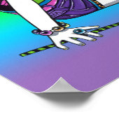 "Crystal" Candy Rainbow Butterfly Fairy Poster (Ecke)