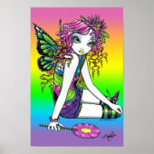 "Crystal" Candy Rainbow Butterfly Fairy Poster (Vorne)