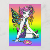 "Crystal" Candy Rainbow Fairy Postcard Postkarte (Vorderseite)
