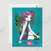 Crystal Candy Rainbow Fairy Postcard Postkarte (Vorne/Hinten)