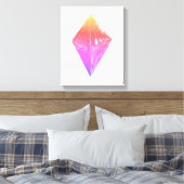Crystal Canvas Print Leinwanddruck (Insitu (Schlafzimmer))