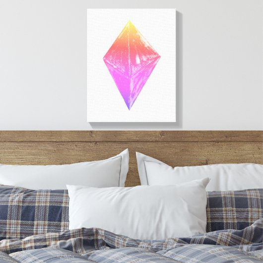 Crystal Canvas Print Leinwanddruck (Insitu (Schlafzimmer))