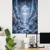 Crystal Canyon Lichtanomalie Poster (Heimbüro)