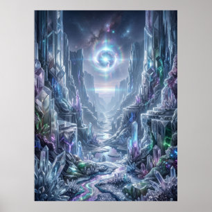 Crystal Canyon Lichtanomalie Poster