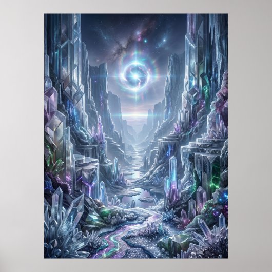 Crystal Canyon Lichtanomalie Poster (Vorne)