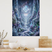 Crystal Canyon Lichtanomalie Poster (Küche)