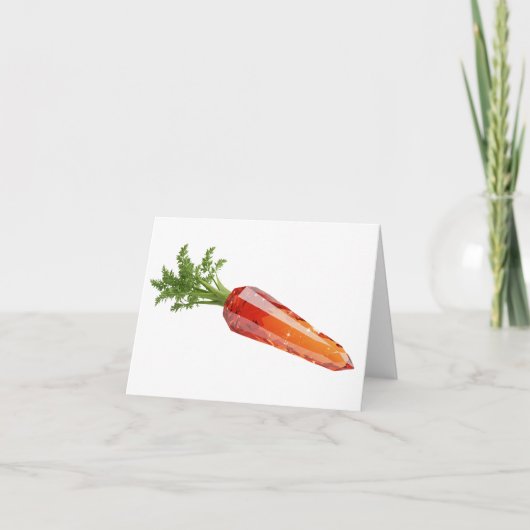 Crystal Carrot 01 - Frohe Ostern! Dankeskarte (Vorderseite)