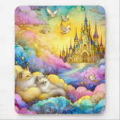 ~Crystal Castle Clouds Kittens ~ Mousepad (Vorne)