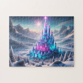 Crystal Castle Iridescent Winter Wonderland Puzzle