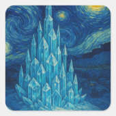 Crystal Castle Starry Night Sticker (Vorderseite)