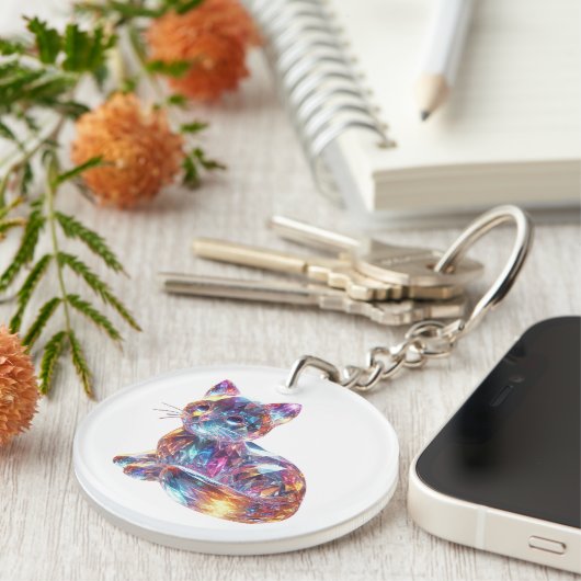 Crystal Cat Schlüsselanhänger (Vorderseite rechts)