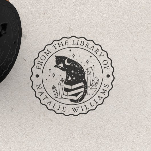 Crystal Cat Star Pencil Moon aus der Bibliothek Gummistempel