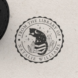 Crystal Cat Star Pencil Moon aus der Bibliothek Gummistempel