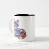 Crystal Cat Zweifarbige Tasse (Vorderseite Links)