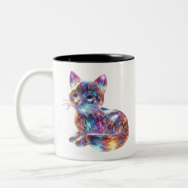 Crystal Cat Zweifarbige Tasse