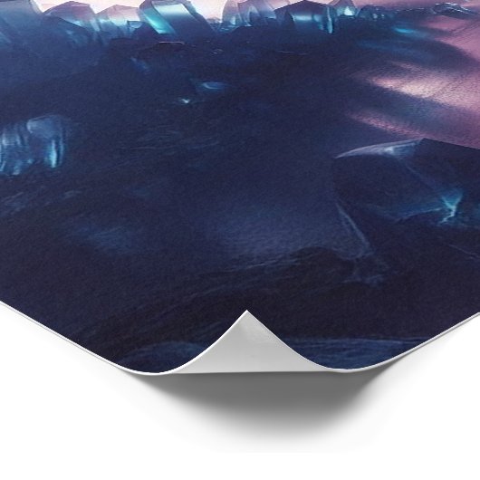 Crystal Cave Dreamcore Limousine Art Poster (Ecke)