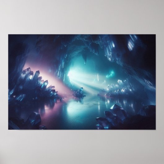 Crystal Cave Dreamcore Limousine Art Poster (Vorne)