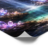 Crystal Cave Wasserfall Poster (Ecke)