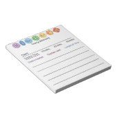 Crystal Chakra Energy Balancing Notizblock (angewinkelt)