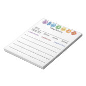 Crystal Chakra Energy Balancing Notizblock (Rotiert)