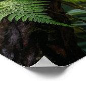 Crystal Chameleon Jungle Glow Poster (Ecke)