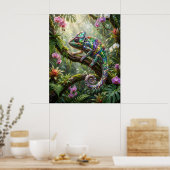 Crystal Chameleon Jungle Glow Poster (Küche)