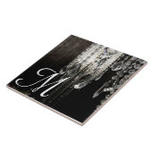 Crystal Chandelier Chic Glas Monogram Display Tile Fliese (Seite)