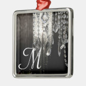 Crystal Chandelier Chic Monogram Initial Ornament Aus Metall (Links)