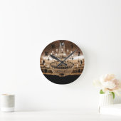 Crystal Chandelier Dazzle Glitz Glam Wall Clock Runde Wanduhr (Zuhause)