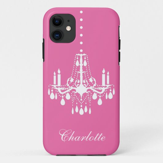 Crystal Chandelier iPhone 5 Case-Mate (rosa) Hülle (Rückseite)
