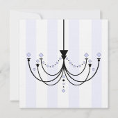 Crystal Chandelier Party Einladung (Vorderseite)