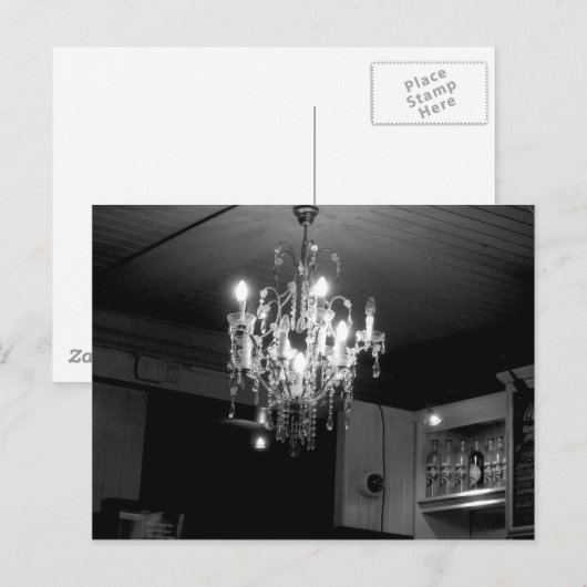 Crystal Chandelier Postkarte (Vorne/Hinten)