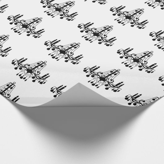 Crystal Chandelier Wrapping Paper Geschenkpapier (Ecke)