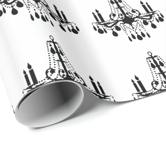 Crystal Chandelier Wrapping Paper Geschenkpapier (Rolleneckpunkt)